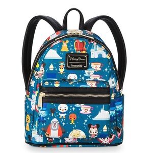 Disney Parks x Loungefly Chibi Mini Backpack – All-Over Park Icons Print
